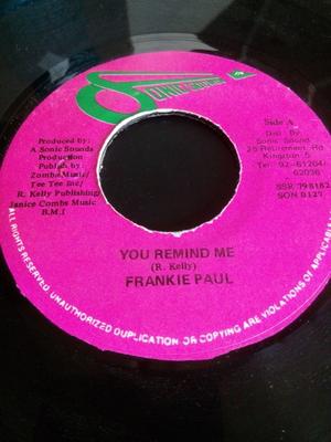 7-дюймовая пластинка FRANKIE PAUL - You Remind Me SON127 Sonic Sounds Jamaica Reggae, Ska & Dub б/у