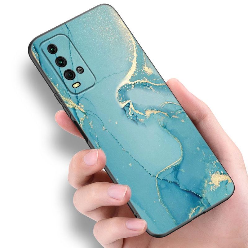 Винтажный цветной мраморный чехол для телефона Xiaomi Redmi Note 5 6 9T K20 K40 K50 Pro 7A 8A 9A 9C 9i 10A 10C A1 S2 Мягкий черный чехол из ТПУ