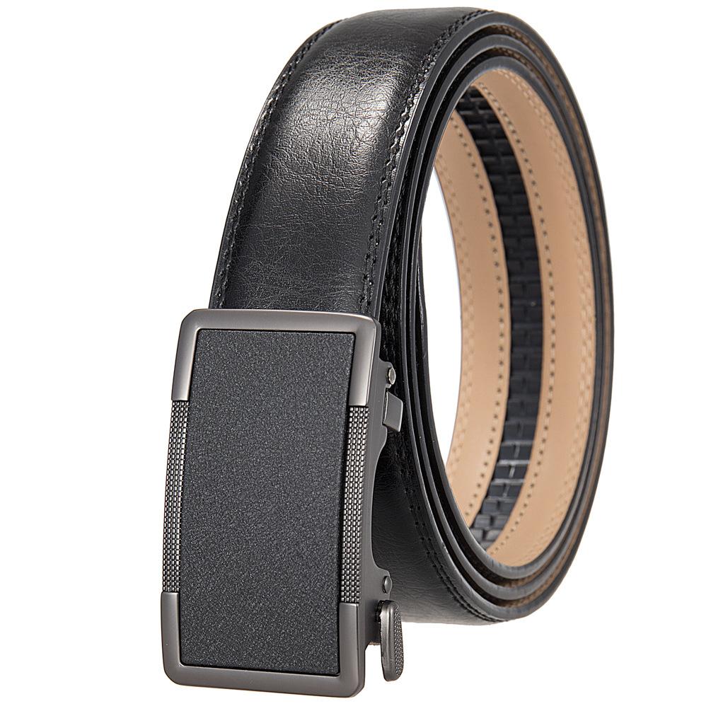 1 шт. матовый мужской ремень с пряжкой, деловой модели, ремень с автоматической пряжкой Ly36-35603-1