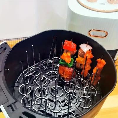 Шпажки из нержавеющей стали для фритюрницы и духовки, палочки для шашлыка из пищевого утолщенного мяса, вертикальные шампуры для жарки на гриле, игла для гриля