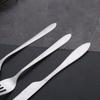 4Pcs/Set Travel Camping Cutlery Set Portable Tableware Stainless Steel Chopsticks Spoon Fork Steak Knife with Storage Case