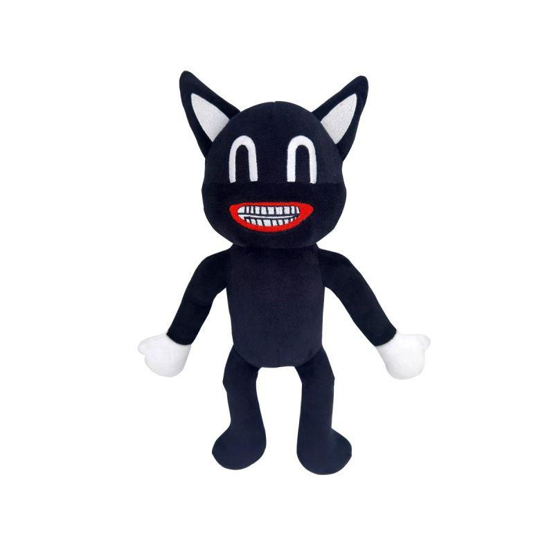 Black Cartoon Cat Stuffed Animal Plush Toy Highly Detailed And Made To Last!