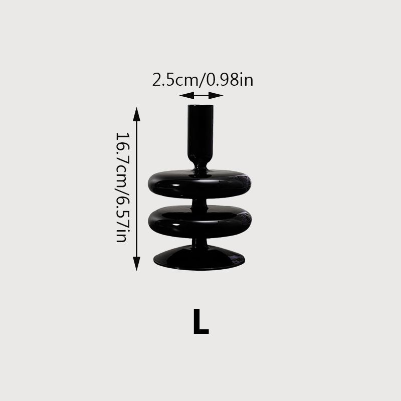 Подсвечники из пузырькового стекла Table Room Черные подсвечники Подсвечник Подсвечник