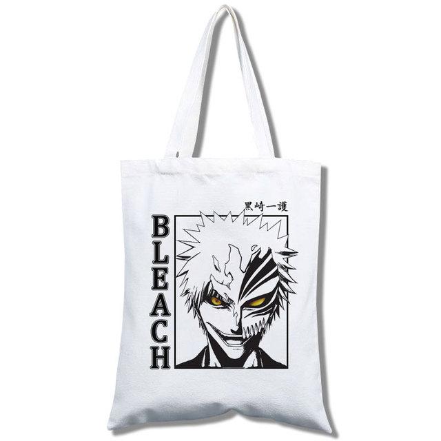 Death Note Многоразовая сумка для покупок Bleach-ichigo, сумка через плечо, многоразовая складная сумка