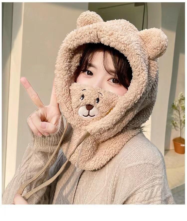 Зимняя шапка женская антифриз новая теплая велосипедная ветрозащитная шапка холодостойкая утолщенная защита шеи шарф интегрированная маска