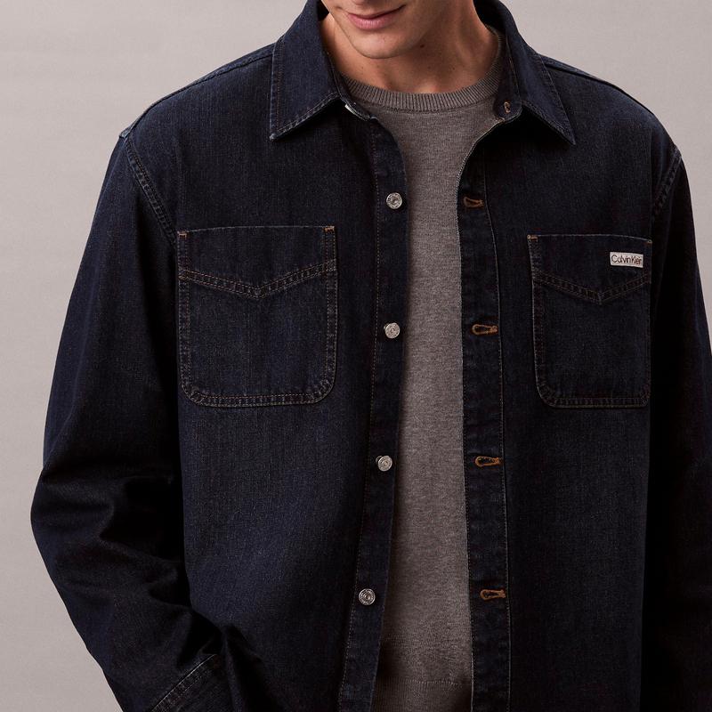 Calvin Klein flap-pocket overshirt 4RD709G