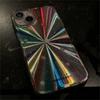 Luxury Laser Radiant Firework Rainbow Color Phone Case For iPhone 16 15 14 13 12 11 Pro Max Glitter Star Lens Protection Soft Cover