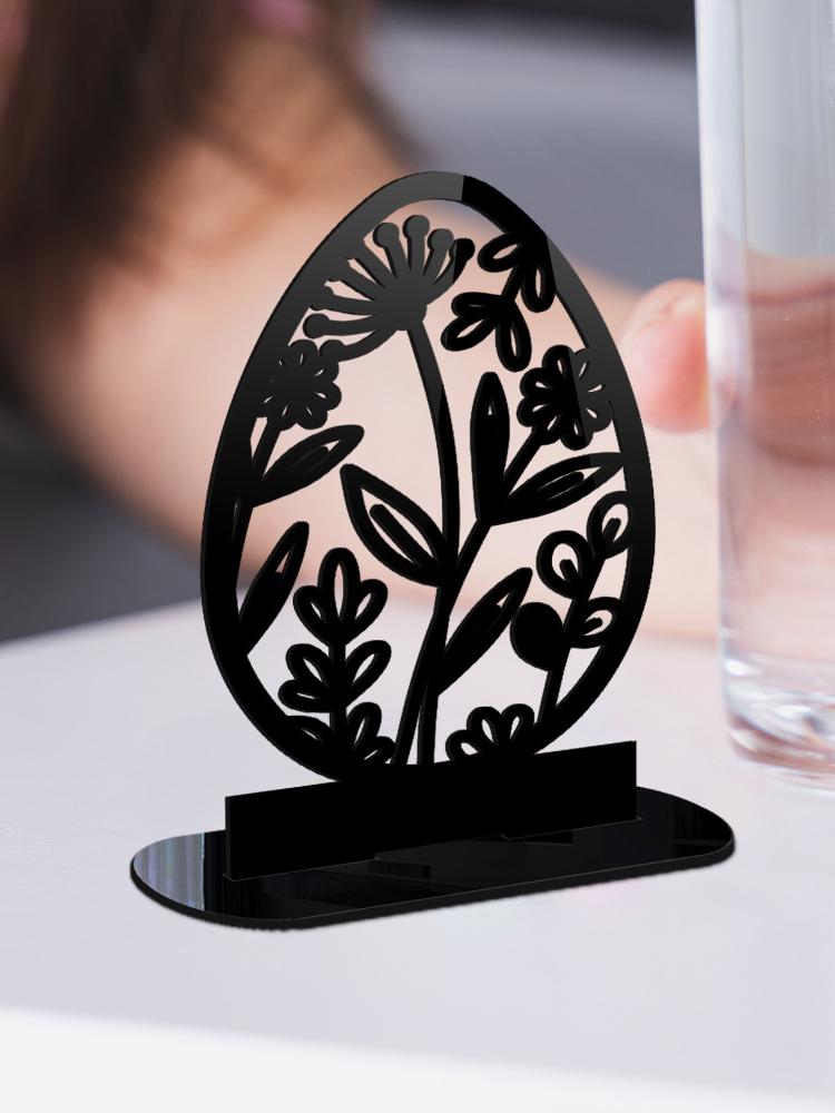 Пасхальное декоративное украшение Акриловые яйца-кролики Пасхальные яйца Зеркало Настольное украшение Праздничное украшение Домашний декор Рождественские украшения оптом