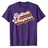 Butthole Whisperer Sarcastic Jokes Retro T-Shirt Letters Print Sayings Graphic Tee Tops Halloween Christmas Holiday Costume Gift