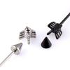 Screw Silver Industrial  Barbell Stainless Steel Black Ear Cartilage Arrow Piercing Stud Earring
