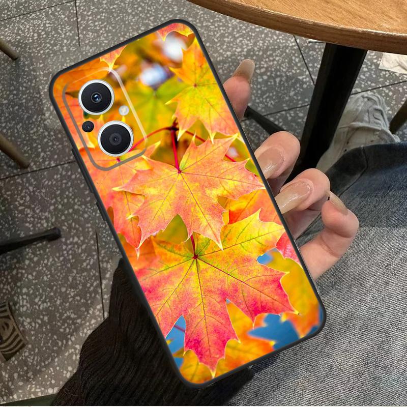 Colorful Leaves Case For OPPO Reno 10 Pro 4 5 6 7 8 Lite 8T 4Z 5Z OPPO Find X5 Lite X2 X3 Neo X6 Pro Cover