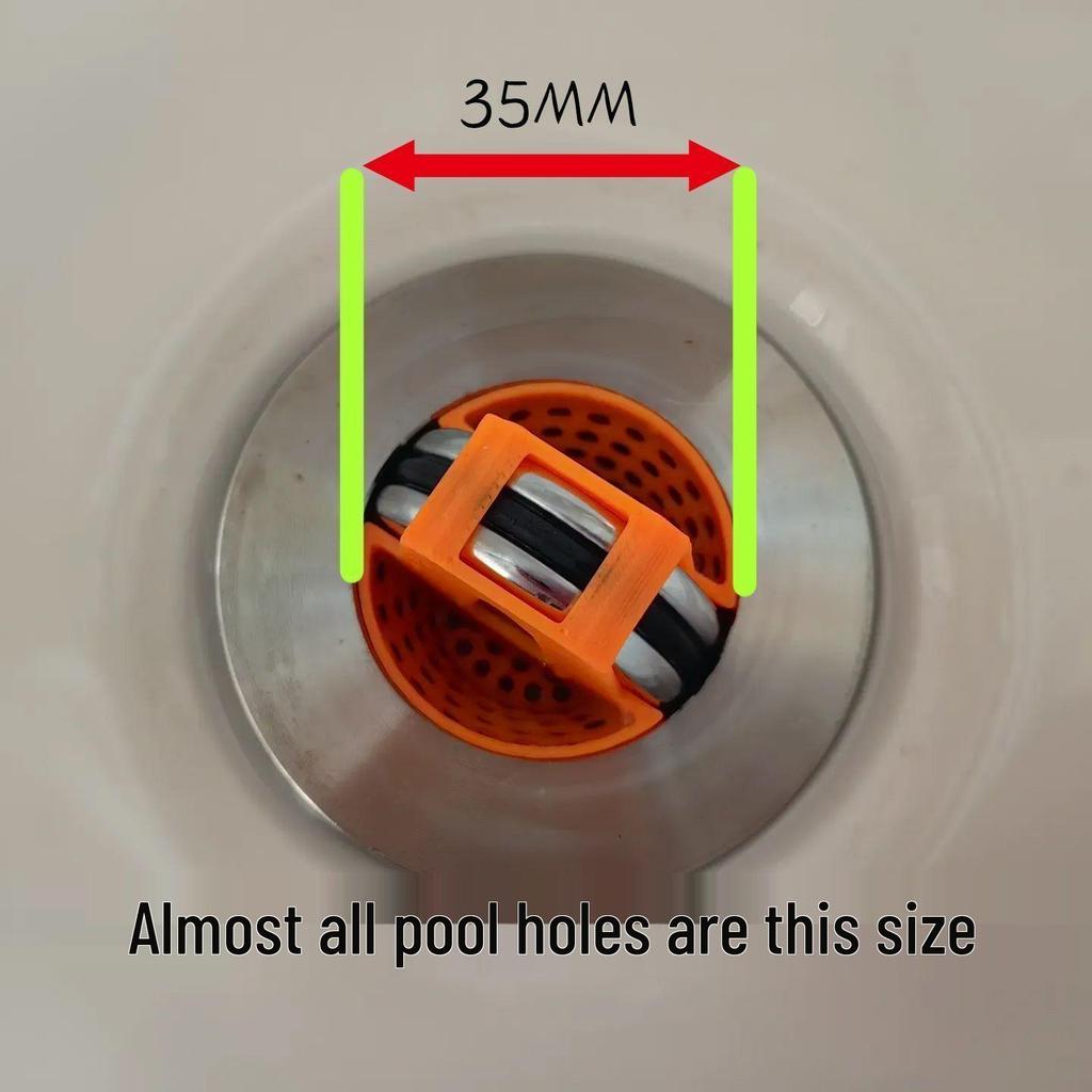 Flip-Up Washbasin Drain Filter Net for Hair and Water