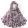 Muslim Modal Hijab Cotton Rayon Scarf for Women Double Stitching Wide Edge Rayon Shawl Islamic Thin Soft Viscose Turban Headband