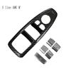 For BMW 3 4 Series F30 F31 F34 F35 F32 F33 2013- Car Carbon Fiber Door Armrest Panel Window Glass Lift Button Switch