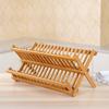 Retro Folding Dish Rack Natural Drying Holder Easy Clean Dish Drying Rack  Restaurant