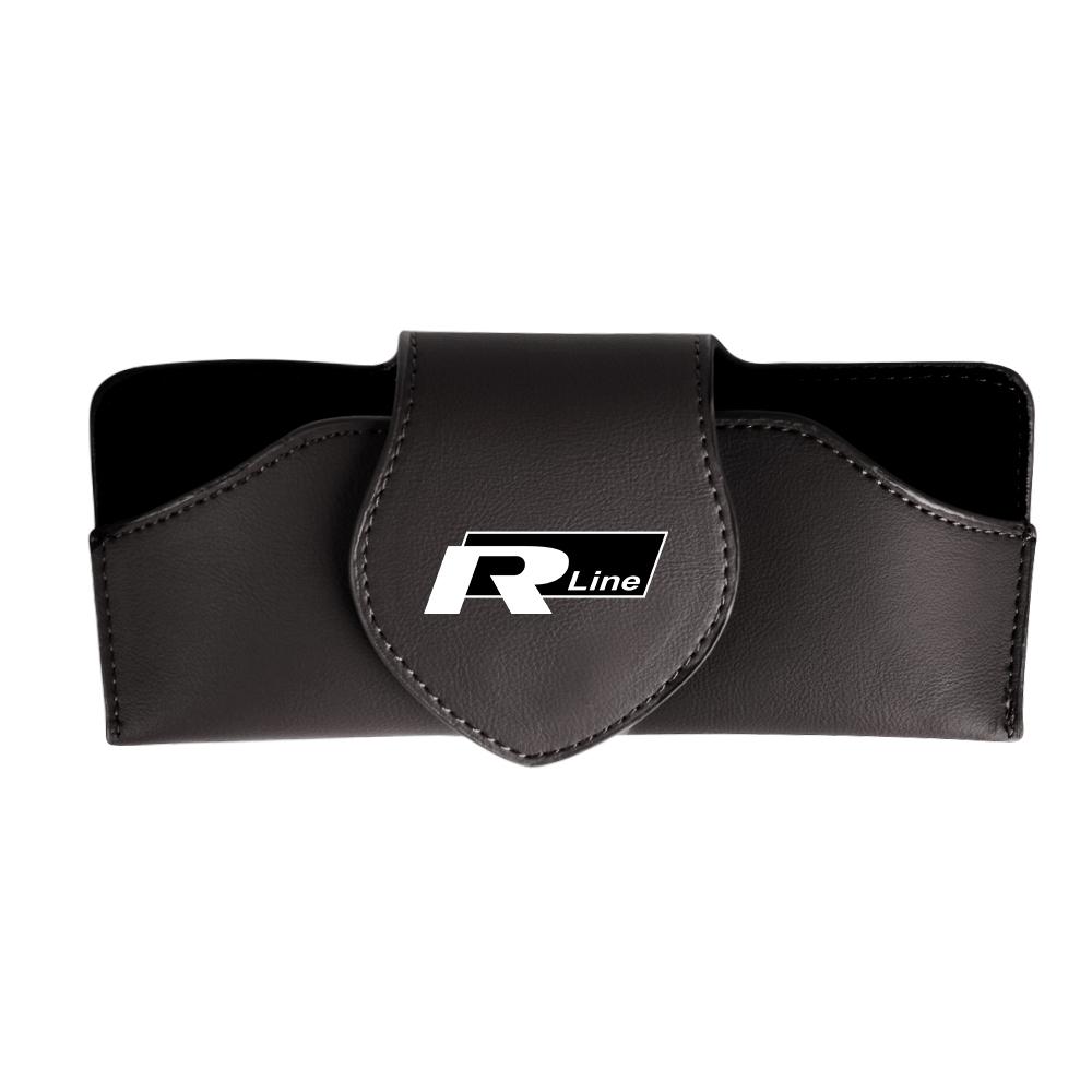 Hub Caps Car Leather Glasses Case Sun Visor Sunglasses Clip Organizer Box For Volkswagen Golf Beetle Passat B8 VW Jetta Rline Po