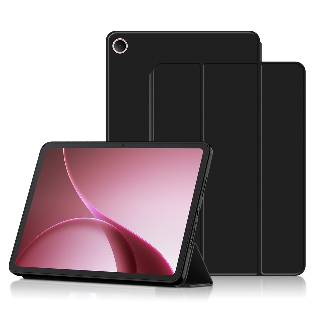 For Oppo Pad Air5 Case PU Leather TPU Back Trifold Stand Tablet Cover