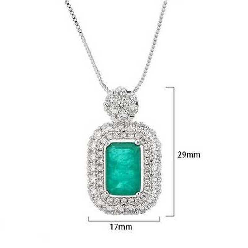Sace Gems Классический медный сплав Циркон женский кулон ожерелье модный подарок