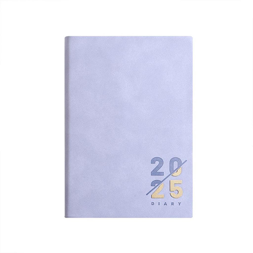 Кожаный деловой план на 2025 год формата А5, ежедневник для студентов, дневник учета на 365 дней, блокнот, памятка, 200 листов, 400 страниц