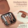 7Pcs/set Anti-Splash Nail Clipper Set Manicure Nail Cutter Trimmer Manicure Pedicure Tool