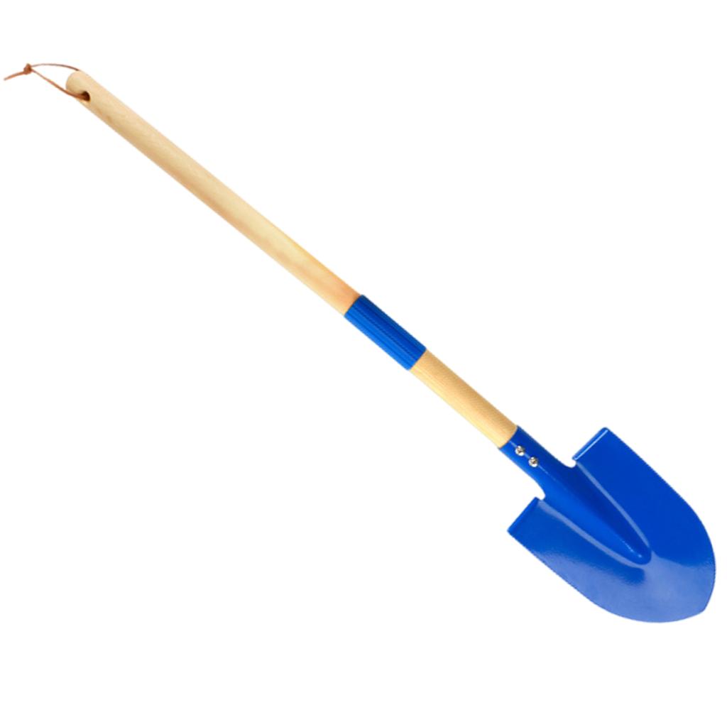Metal Beach Shovel For Kids Digging 27 Inches Long Toddler Spade Sand Tool Birthday Gifts Baby Sand Toy With Wood Handle