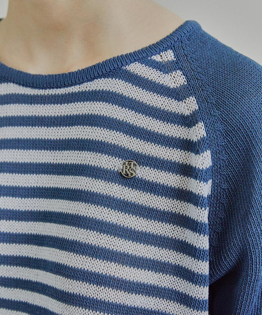 IHR Striped Summer Knit / Blue