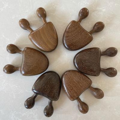 Меридианная расческа с круглыми краями, расслабляющая мышцы, нажимающая на акупунктурные точки, 2 зуба, голова, снятие давления в глазах, деревянная массажная расческа, товары для дома