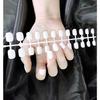 Fake Nails, Short Round, No Glue, 24 Pieces