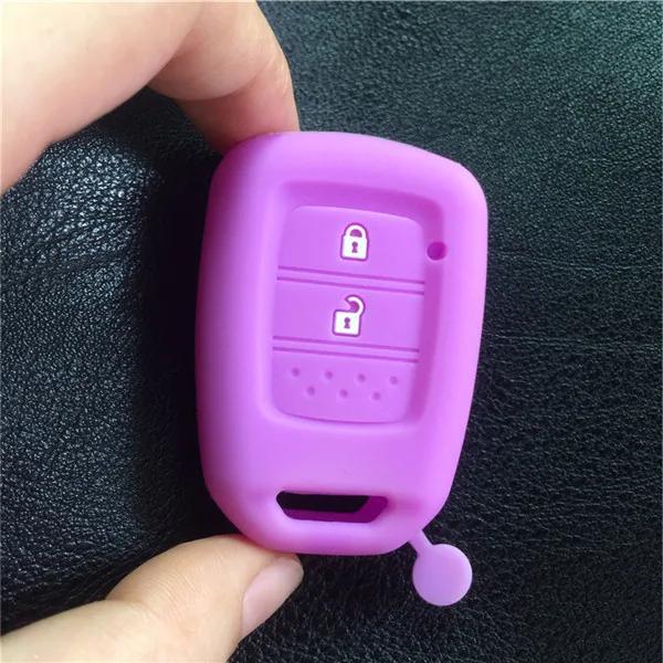 silicone rubber car key fob cap cover case holder for HONDA Jazz Civic Vezel City fit HR-V Jade HRV 2 buttons key