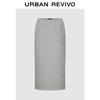 UR Women's Fleece-Lined Elastic Waist Midi Skirt