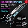 Fenice 7-дюймовые изогнутые филировочные ножницы из стали JP440C для груминга домашних животных, стрижки шерсти собак, парикмахерские, beauty, magic shears, 70%