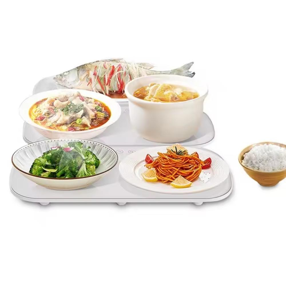 Интеллектуальный поднос для подогрева посуды Быстрый нагрев Греющая подставка Электрическая тарелка для подогрева пищи Ужин