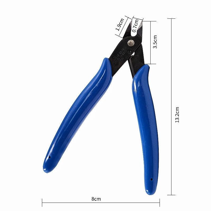170 Кусачки для проволоки DIY Триммер Диагональная боковая резка Кусачки для кабеля Красные Синие плоскогубцы Ручные мини-ножницы Кусачки для заподлицо Триммер Ручной инструмент