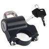 22mm Handlebars Universal Motorcycle Helmet Security Lock Padlock with 2 Keys (Black)