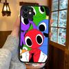 Cartoon R-Rainbow Friends For IPhone 16 15 13 12 14 11 Pro Max X XS MAX Color Case Matte Silicone Phone Cover
