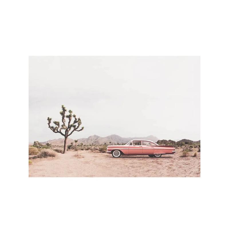 Pink Nordic Summer Holiday Travel Beach Surf Ocean Art Poster Canvas Painting Wall Art for Living Room Bedroom Home Decoration