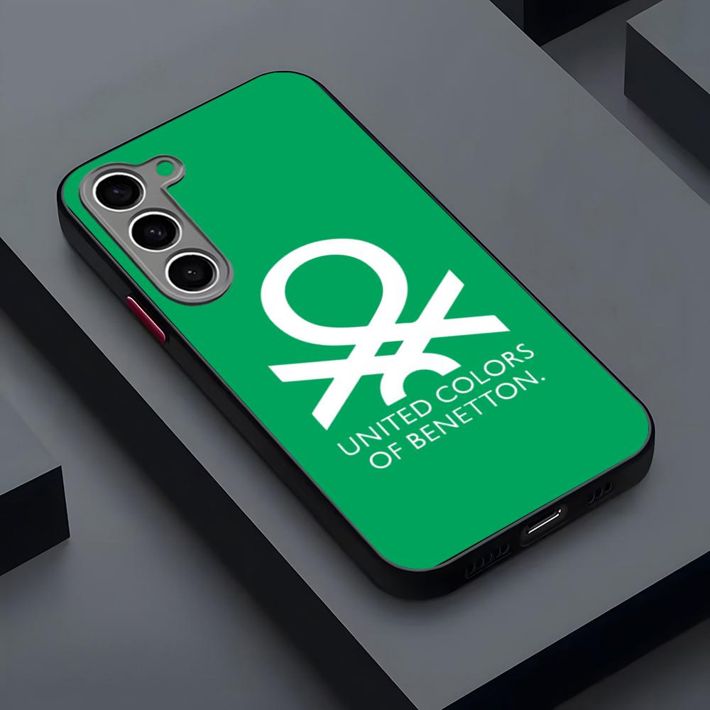 Бренд одежды Benetton Чехол для телефона Матовый Прозрачный Для Samsung S25Plus S21fe S22 FE S23 Ultra S24 Plus S25 Роскошная Задняя крышка