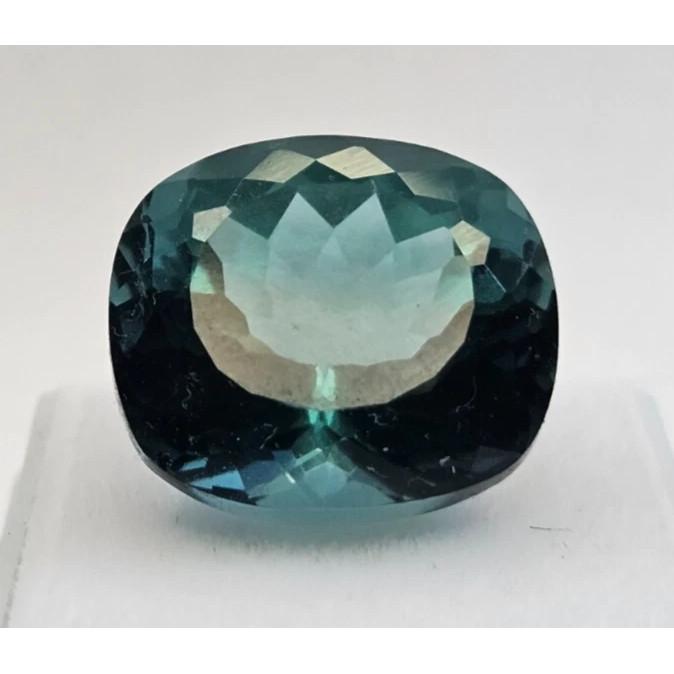 Certified Natural Teal Blue Tourmaline Cushion Cut 35+ Ct Stunning Gemstone