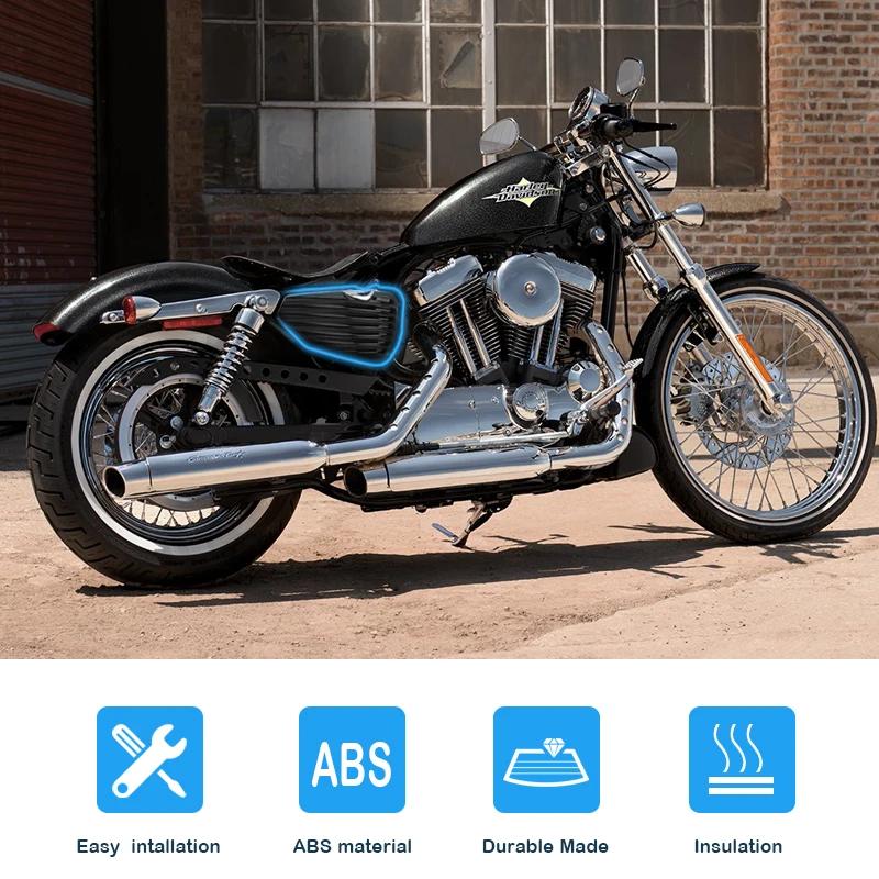 Мотоцикл Черный Левый Правый Обтекатель Крышка Аккумулятора Защита Для Harley Sportster XL1200 XL883 Forty Eight 2004-2024 Мото Аксессуары