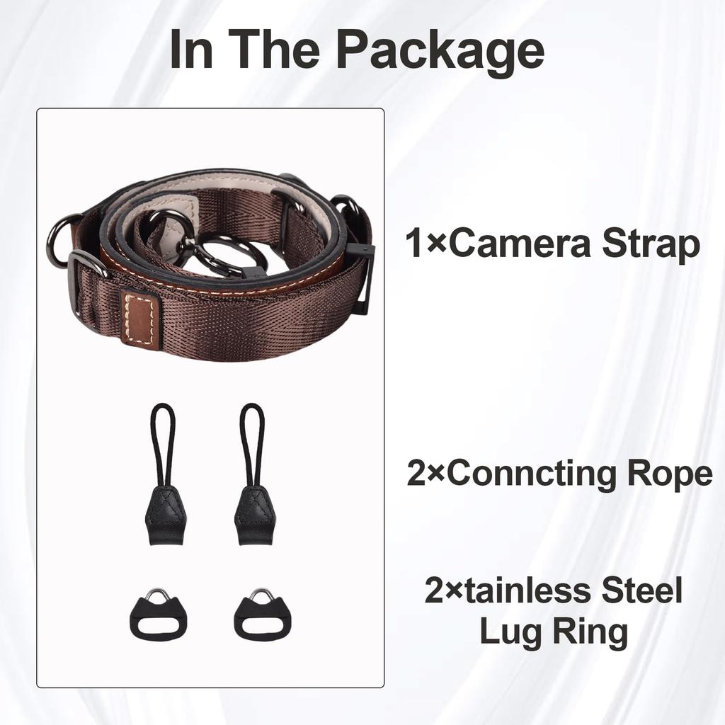 VOVMOEYA Camera Camera Neck Strap with Triangle Ring for and Compatible with Fuji Compact and Mirrorless Digital Total Crossbody or Neck Strap with