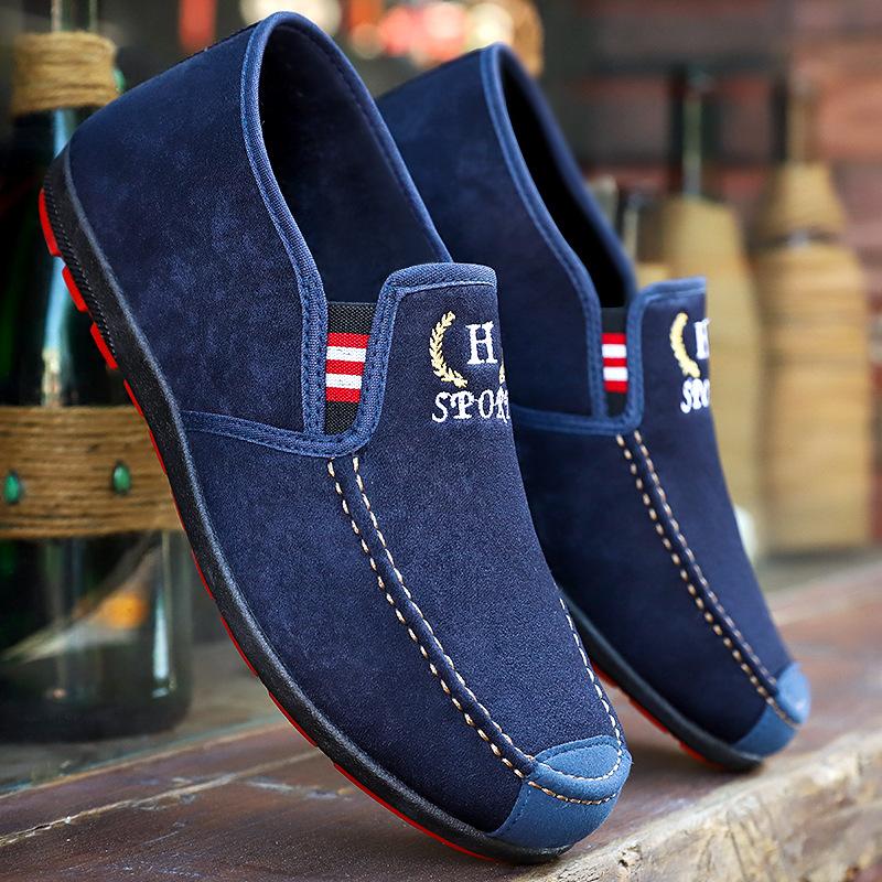 Мужская повседневная парусиновая обувь на мягкой подошве, мужская трендовая модная дышащая мужская обувь из соевых бобов