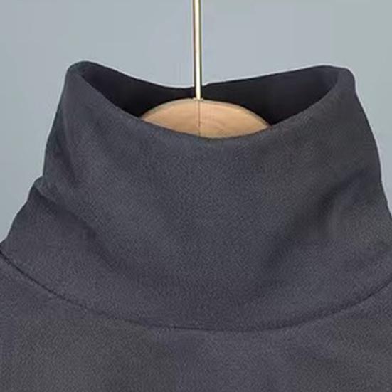 Yousheng Женский Поддельный Воротник Эластичный Однотонный Высокий Воротник Осень Зима Универсальный Повседневный Стиль Нижний Поддельный Воротник