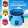 12/20L Outdoor Camping Foldable Bucket with Portable Handle Waterproof Multifunctional Car Washing Fishing