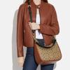COACH Jules 29 Classic Presbyopia Zipper Closure Canvas and Pebbled Leather Hand-held Shoulder Crossbody Bag Large Women's Khaki