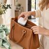 Small Medication Container Double Layer Pill Box with 7 Compartments, Portable Waterproof Daily Case, Organizer Pocket Size PP for Outdoor Trip