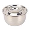 304 Stainless Steel Mixing Bowl with Lid Multipurpose Easy To Clean Seasoning Lard Oil Basin Container for Kitchen