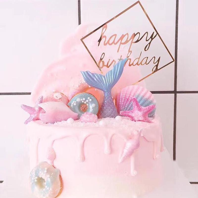 3D хвост русалки ракушка морская звезда силиконовая форма помадка торт декор форма для выпечки