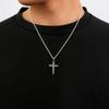 Gin No TRAVIS WALKER Travis Walker Target Cross Sterling with Official [Shinjuku Kura] Pendant, Silver, Chain, Charm, Authentic, Men's