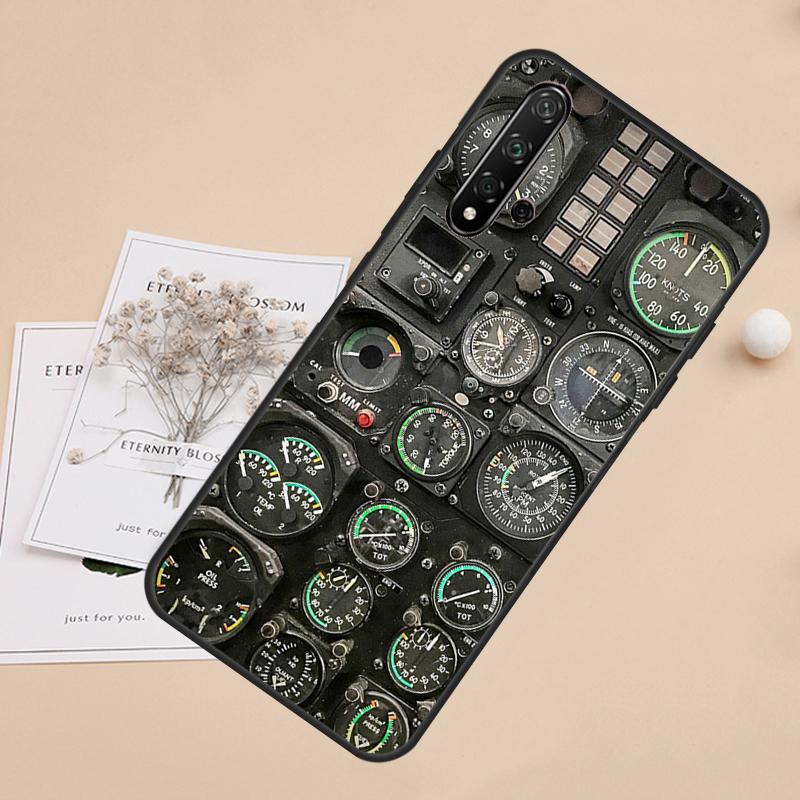 Flight Instruments For Huawei Nova 5T 9 10 SE 7i 8i 11i 12i Y60 Y61 Y70 Y72 Y73 Y90 Y91 P20 P30 P40 Lite Case