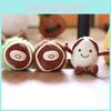 Adorable Chestnut Chinese Plush Keychain Charm Key Loop Bag Doll Decoration